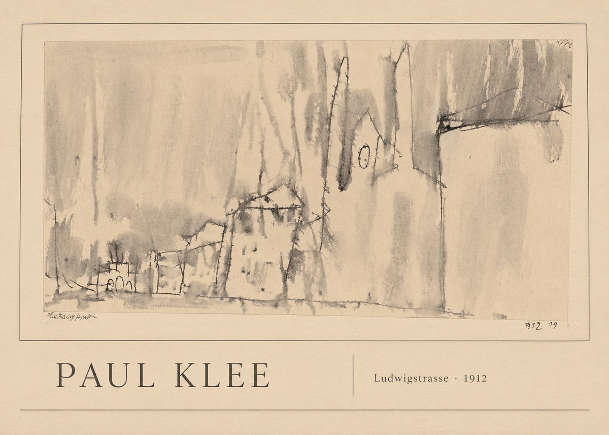 Paul Klee Ludwigstrasse No1 - Plakát