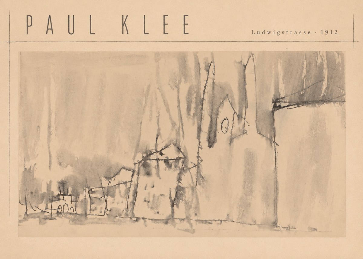 Paul Klee Ludwigstrasse No4 - Plakát