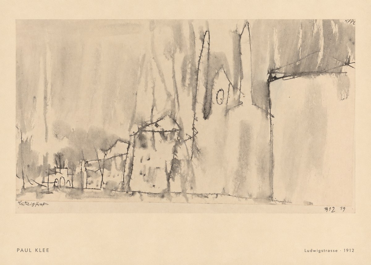 Paul Klee Ludwigstrasse No6 - Plakát