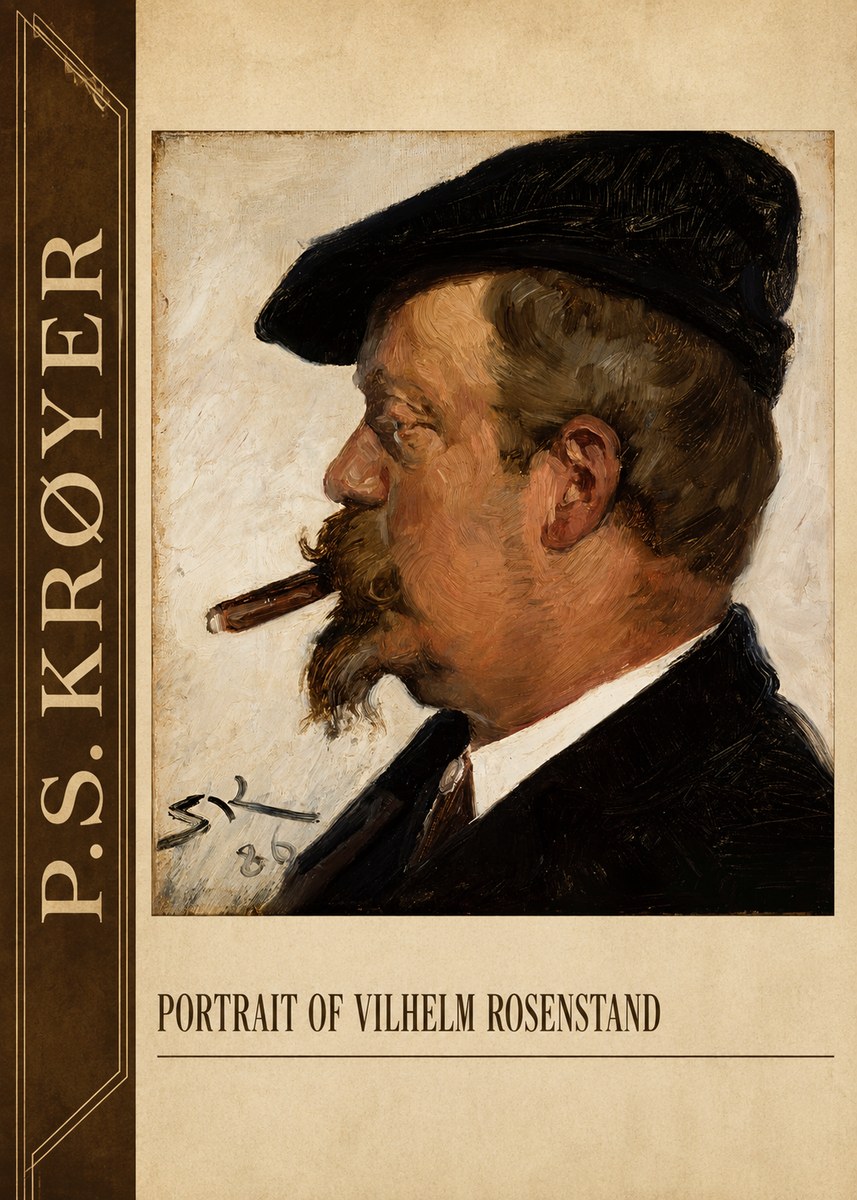 P.S. Krøyer Portrait of Vilhelm Rosenstand No2 - Plakát