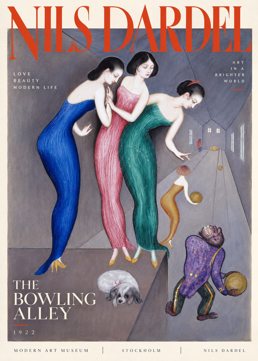 Nils Dardel Three Graces No4 - Plakát