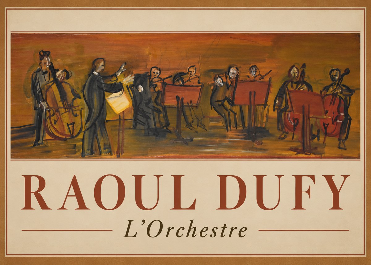 Raoul Dufy L'orchestre No1 - Plakát