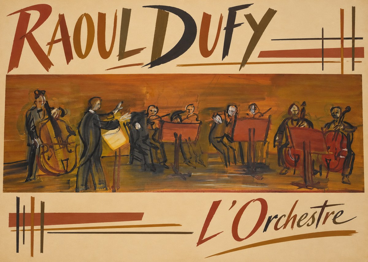Raoul Dufy L'orchestre No2 - Plakát