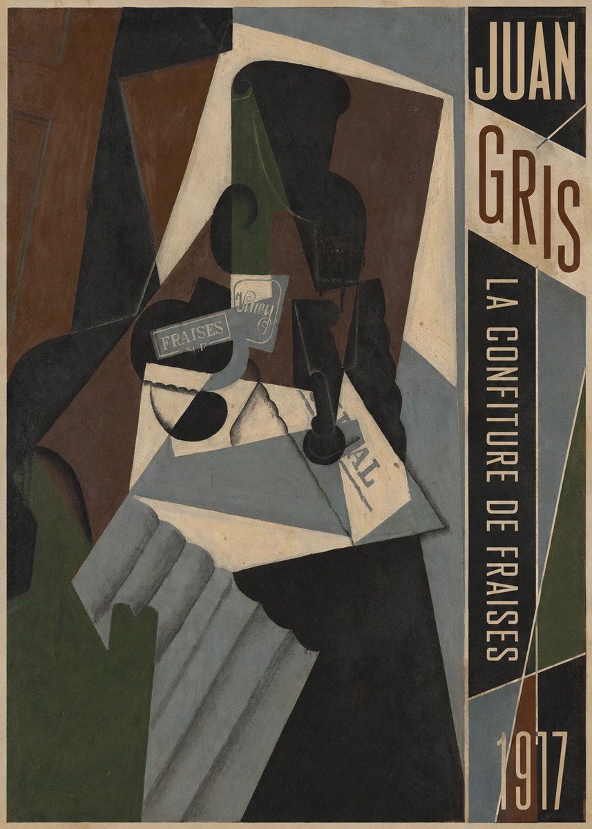 Juan Gris La Confiture De Fraises No3 - Plakát