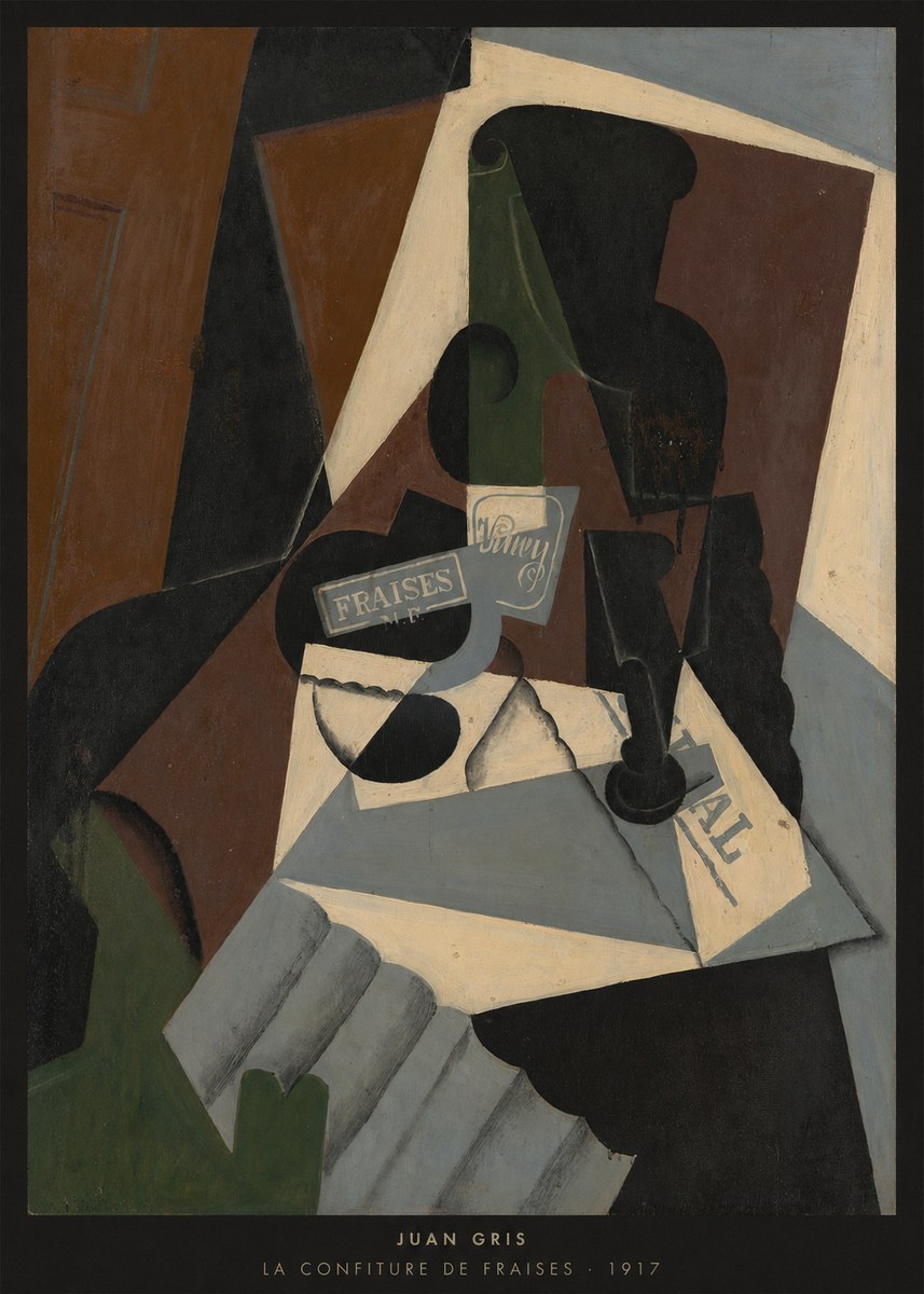 Juan Gris La Confiture De Fraises No6 - Plakát