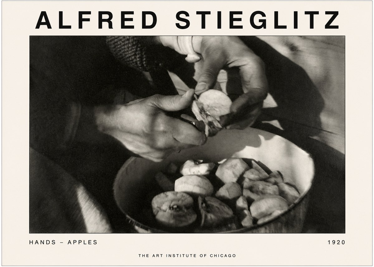 Alfred Stieglitz Hands - Apples No1 - Plakát