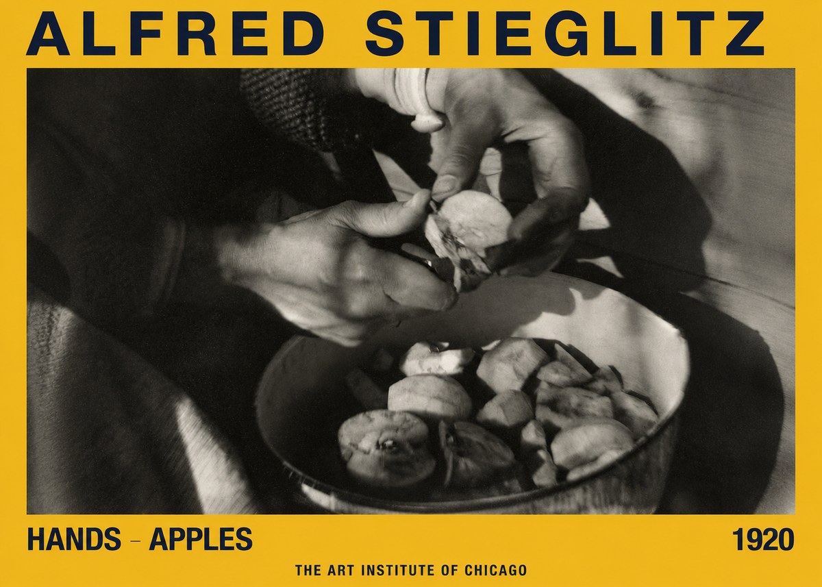 Alfred Stieglitz Hands - Apples No2 - Plakát