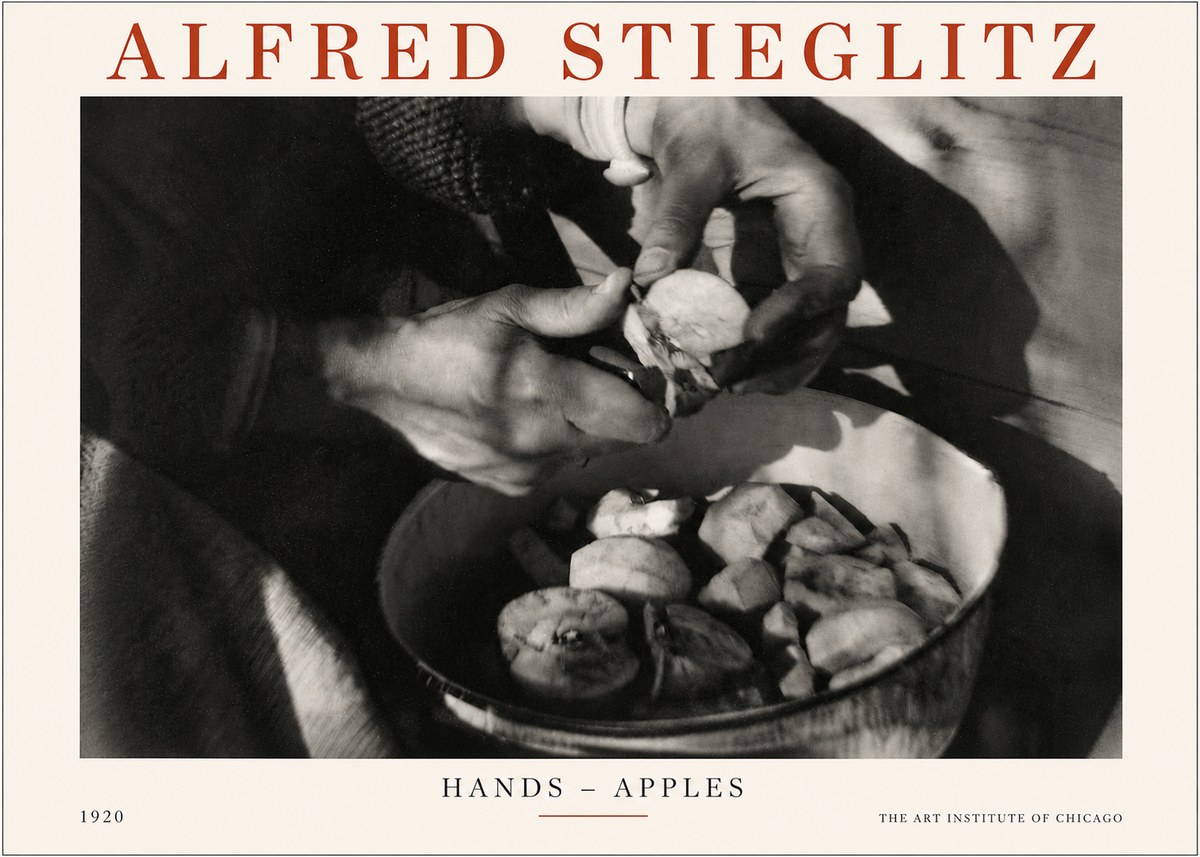 Alfred Stieglitz Hands - Apples No3 - Plakát