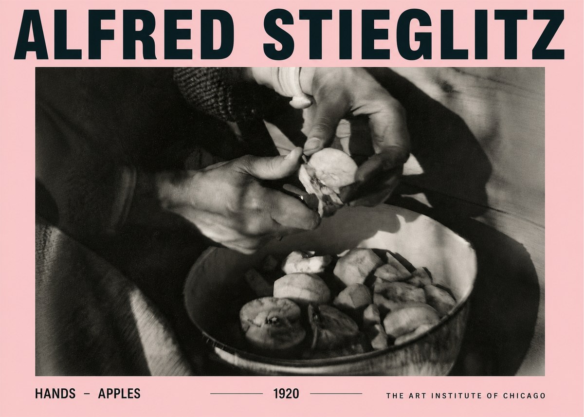 Alfred Stieglitz Hands - Apples No4 - Plakát