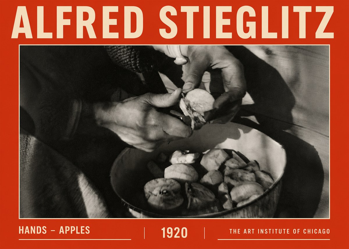 Alfred Stieglitz Hands - Apples No5 - Plakát