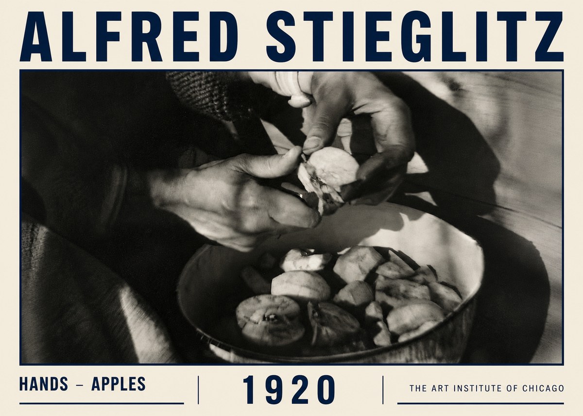 Alfred Stieglitz Hands - Apples No6 - Plakát