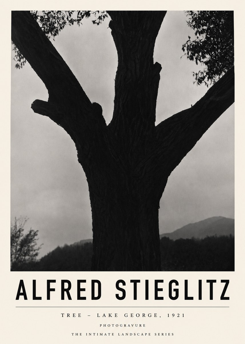 Alfred Stieglitz Tree - Lake George, 1921 No3 - Plakát