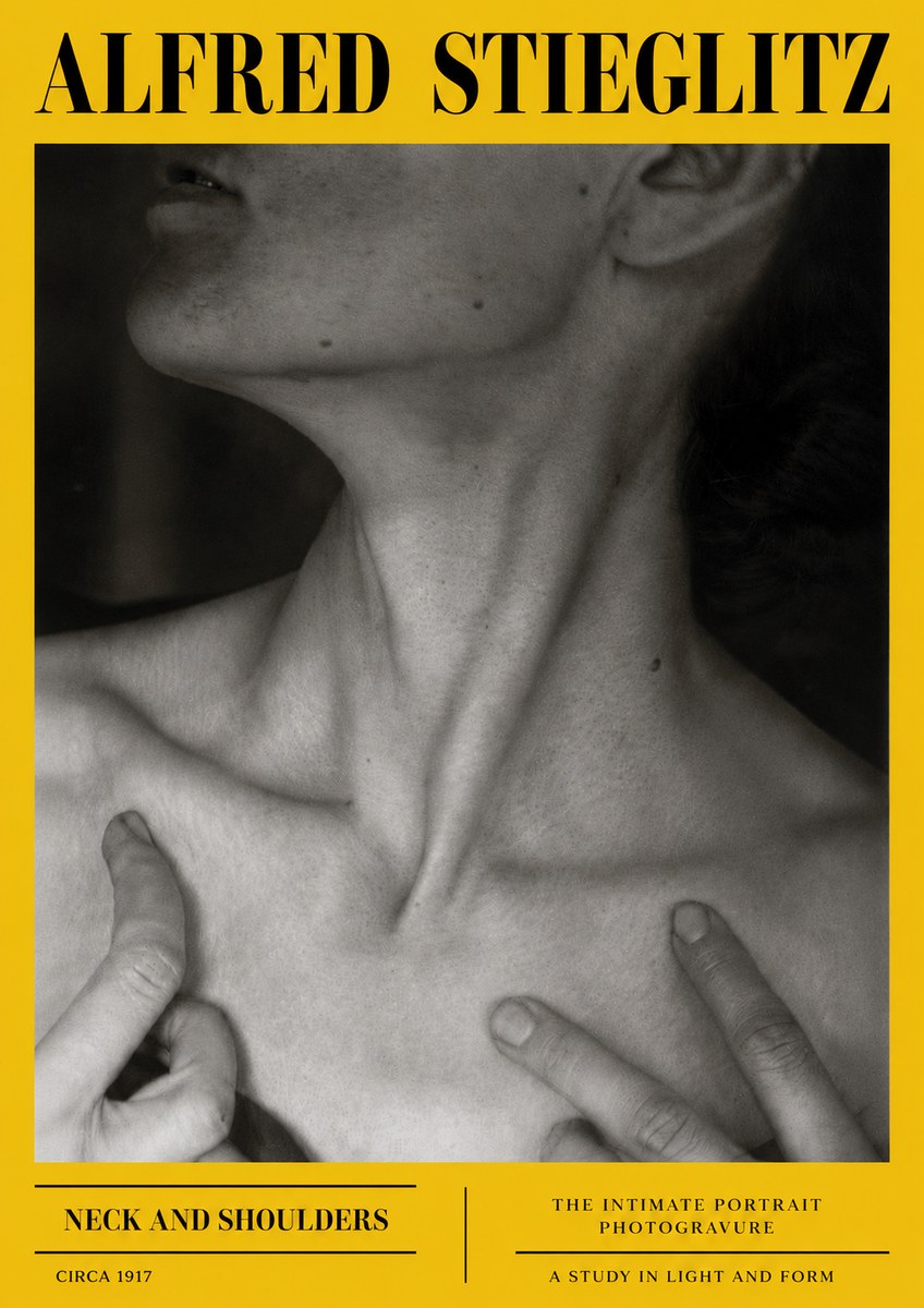 Alfred Stieglitz Neck and Shoulders No6 - Plakát