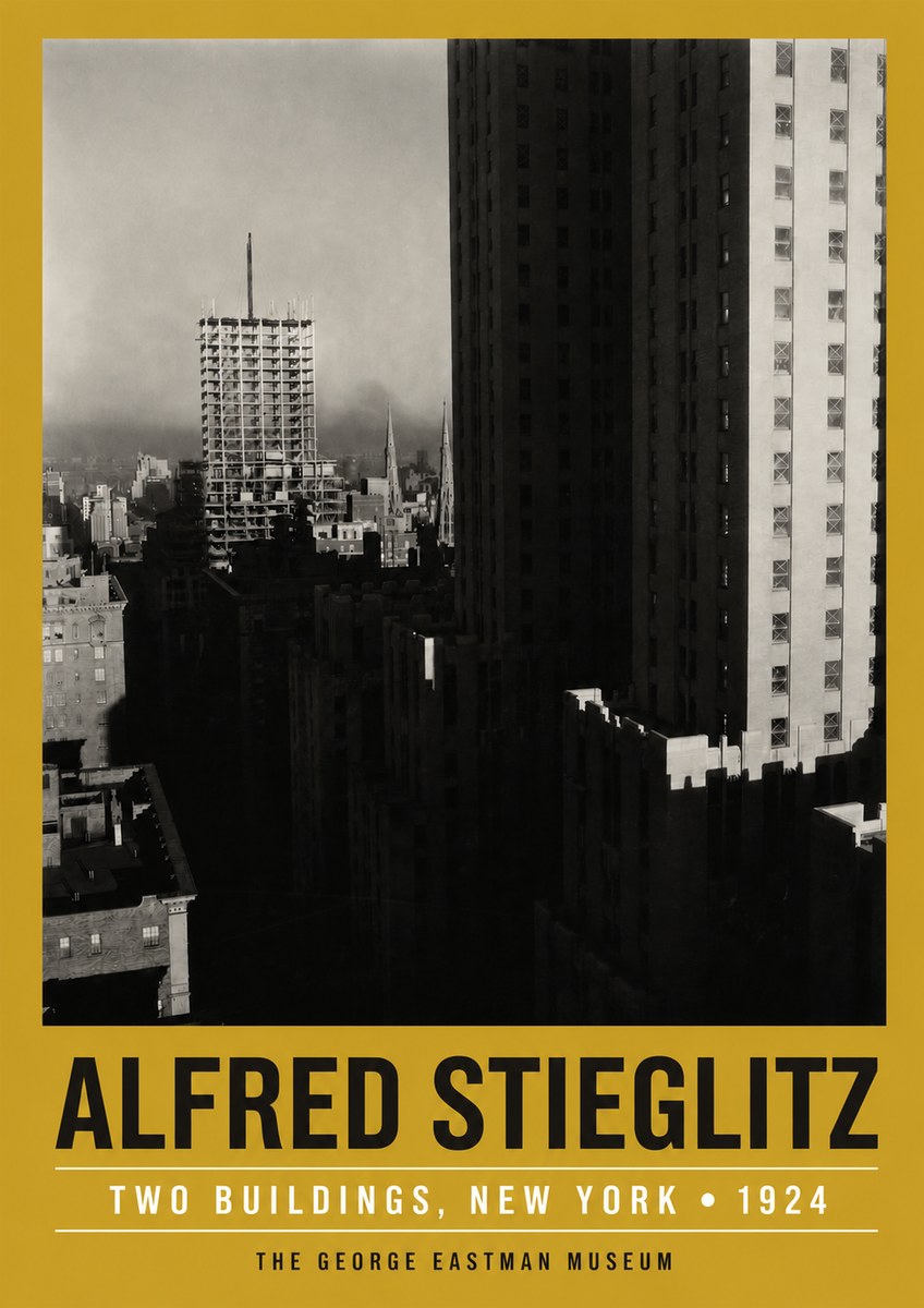 Alfred Stieglitz Two Buildings, New York No3 - Plakát