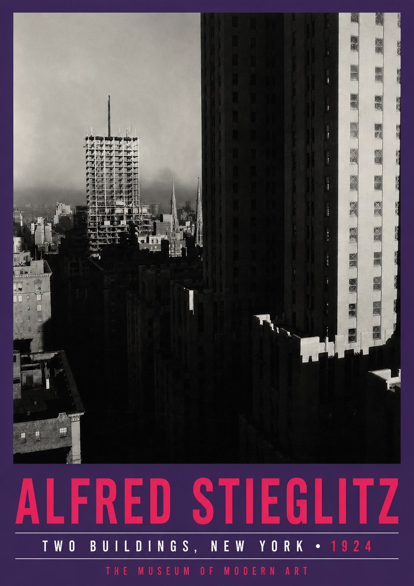 Alfred Stieglitz Two Buildings, New York No5 - Plakát