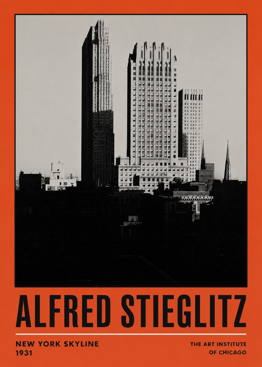 Alfred Stieglitz New York Skyline No2 - Plakát