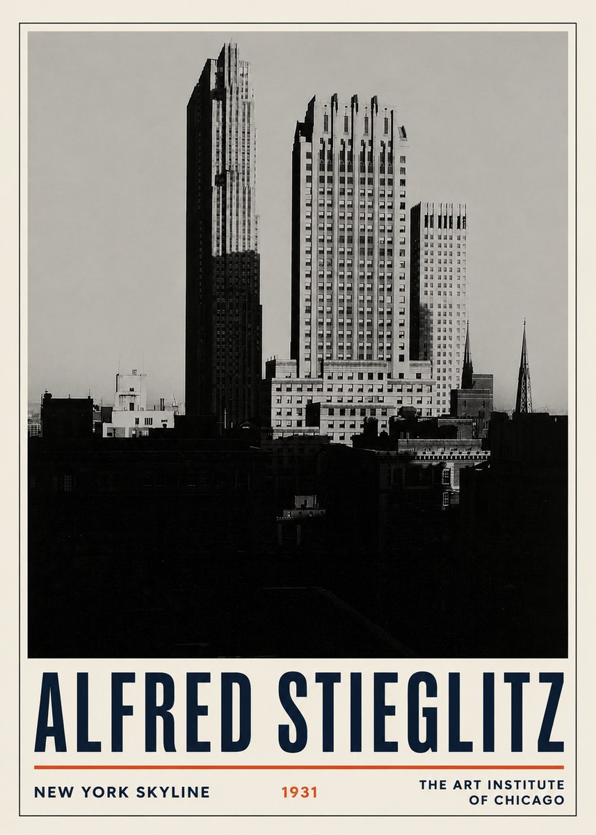 Alfred Stieglitz New York Skyline No3 - Plakát