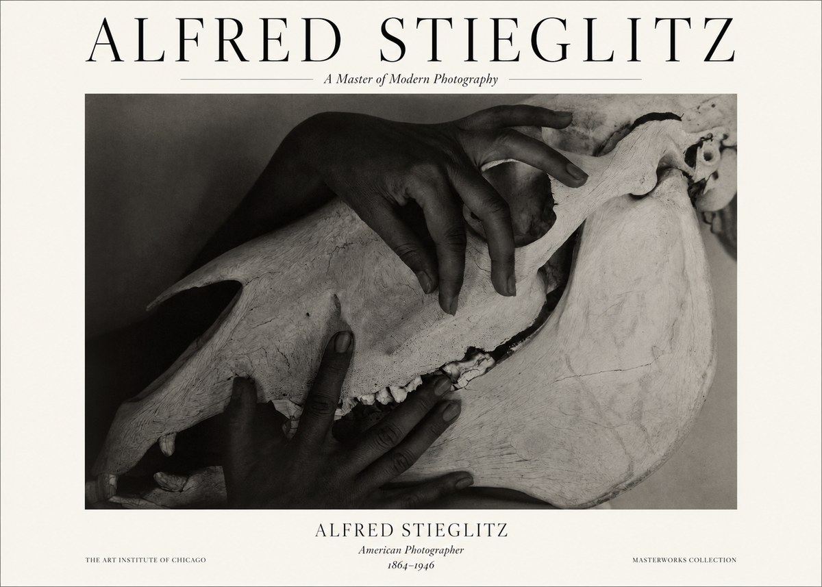 Alfred Stieglitz Georgia O'keeffe - Hands and Skull No1 - Plakát