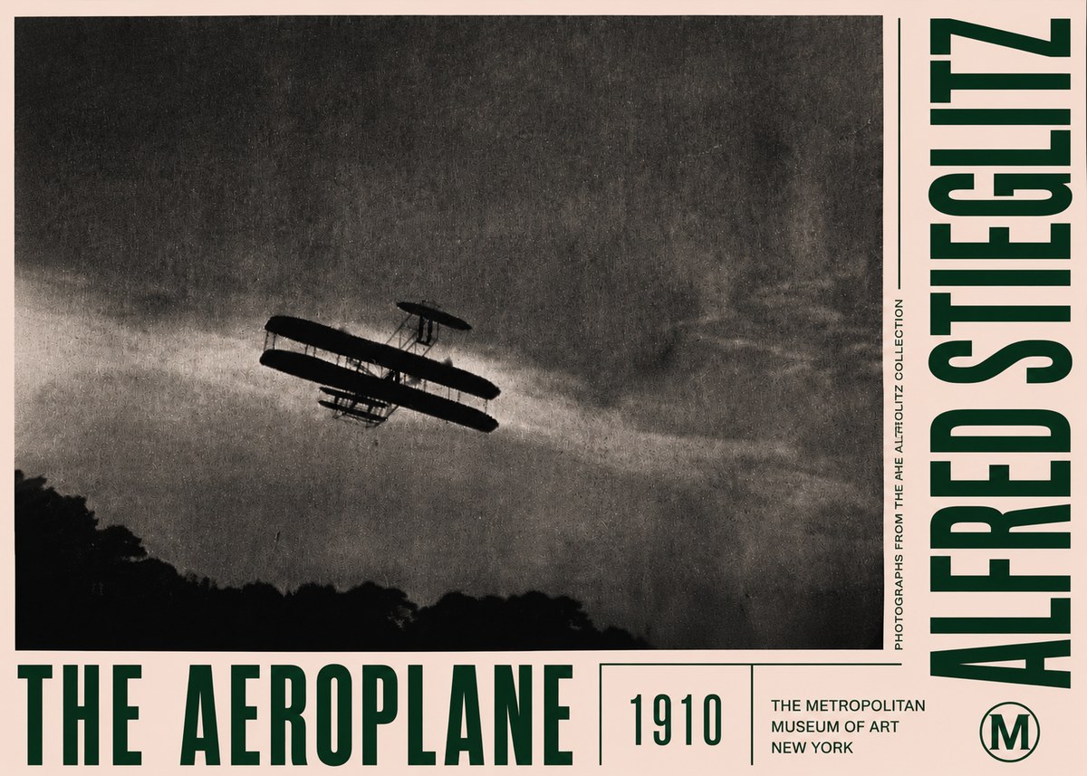 Alfred Stieglitz The Aeroplane No4 - Plakát