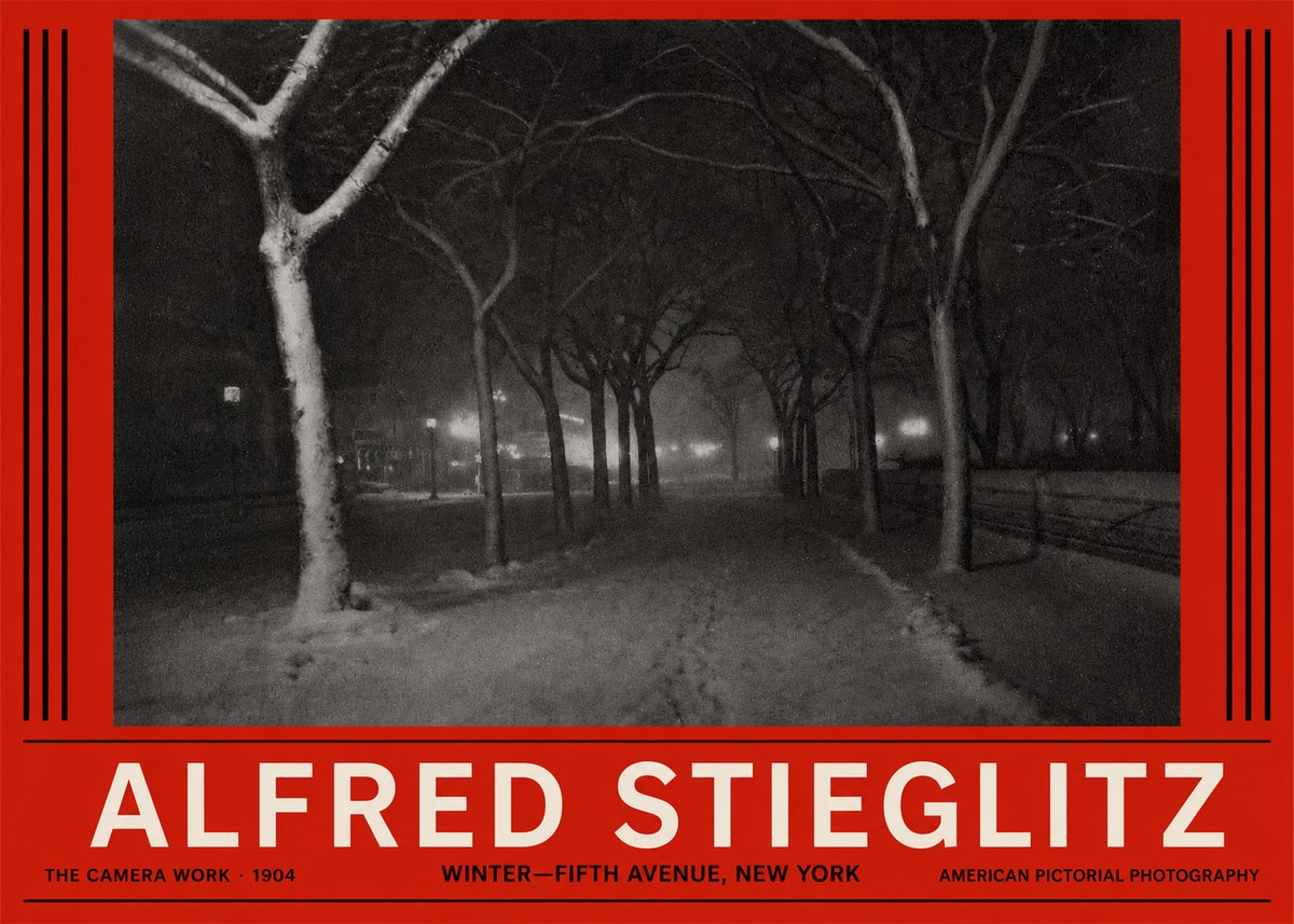 Alfred Stieglitz Winter—fifth Avenue, New York No2 - Plakát