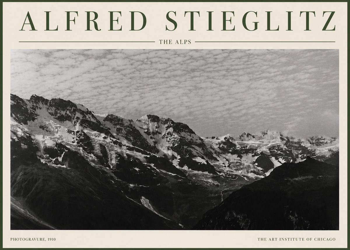 Alfred Stieglitz The Alps No3 - Plakát