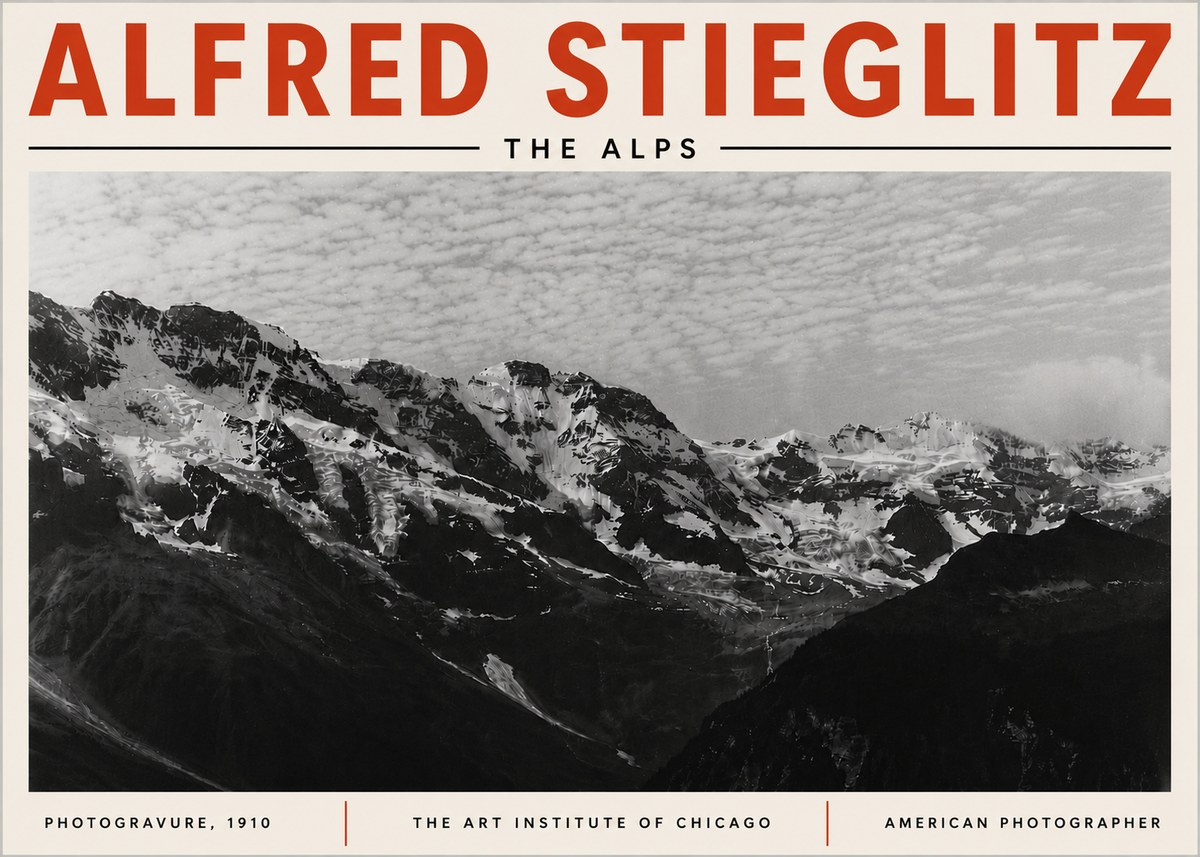 Alfred Stieglitz The Alps No6 - Plakát
