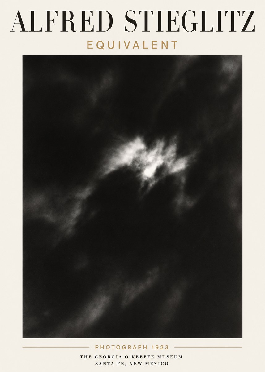 Alfred Stieglitz Equivalent IV No6 - Plakát