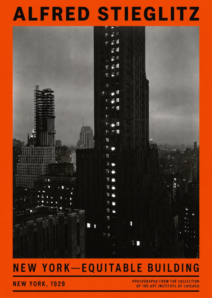 Alfred Stieglitz New York—equitable Building No2 - Plakát