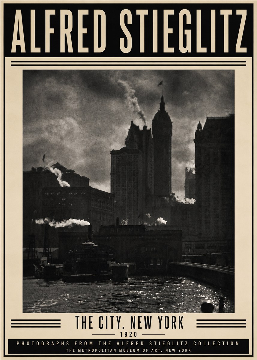 Alfred Stieglitz The City. New York No3 - Plakát