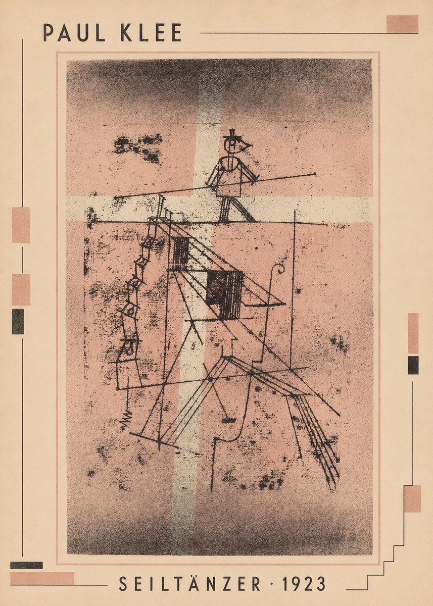 Paul Klee Seiltänzer III No3 - Plakát