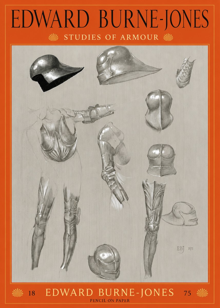 Edward Burne-Jones Studies of Armour No2 - Plakát