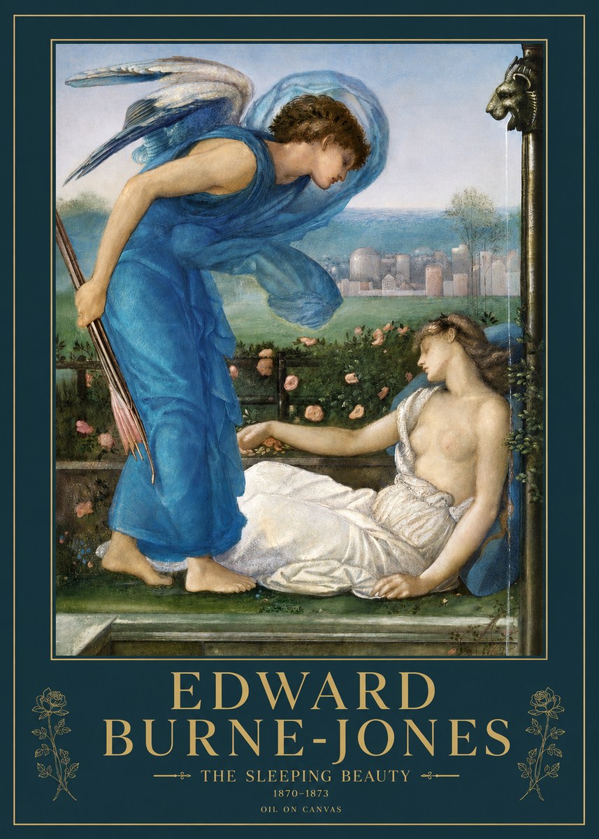 Edward Burne-Jones The Sleeping Beauty No2 - Plakát