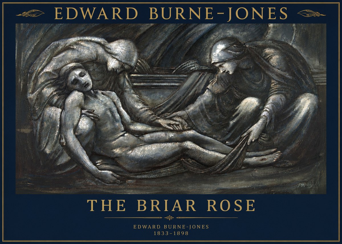 Edward Burne-Jones The Briar Rose No2 - Plakát