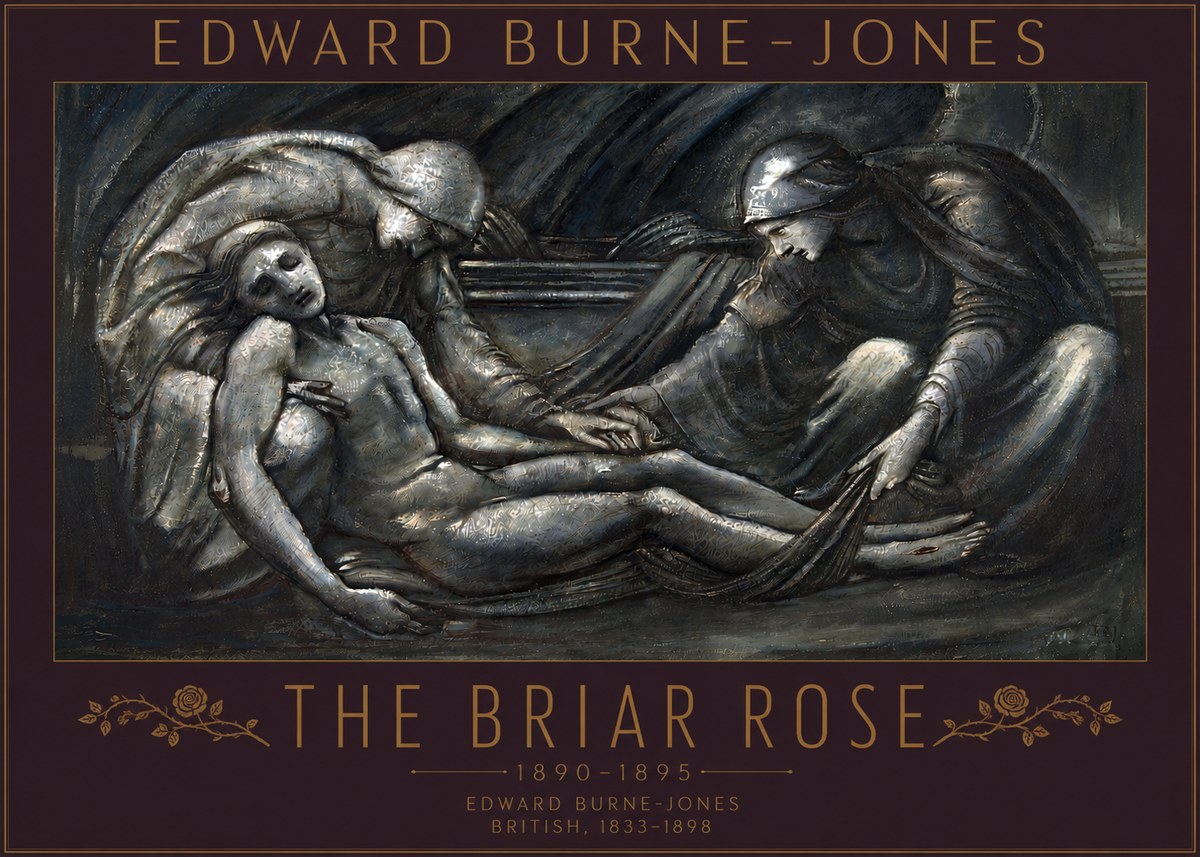 Edward Burne-Jones The Briar Rose No5 - Plakát