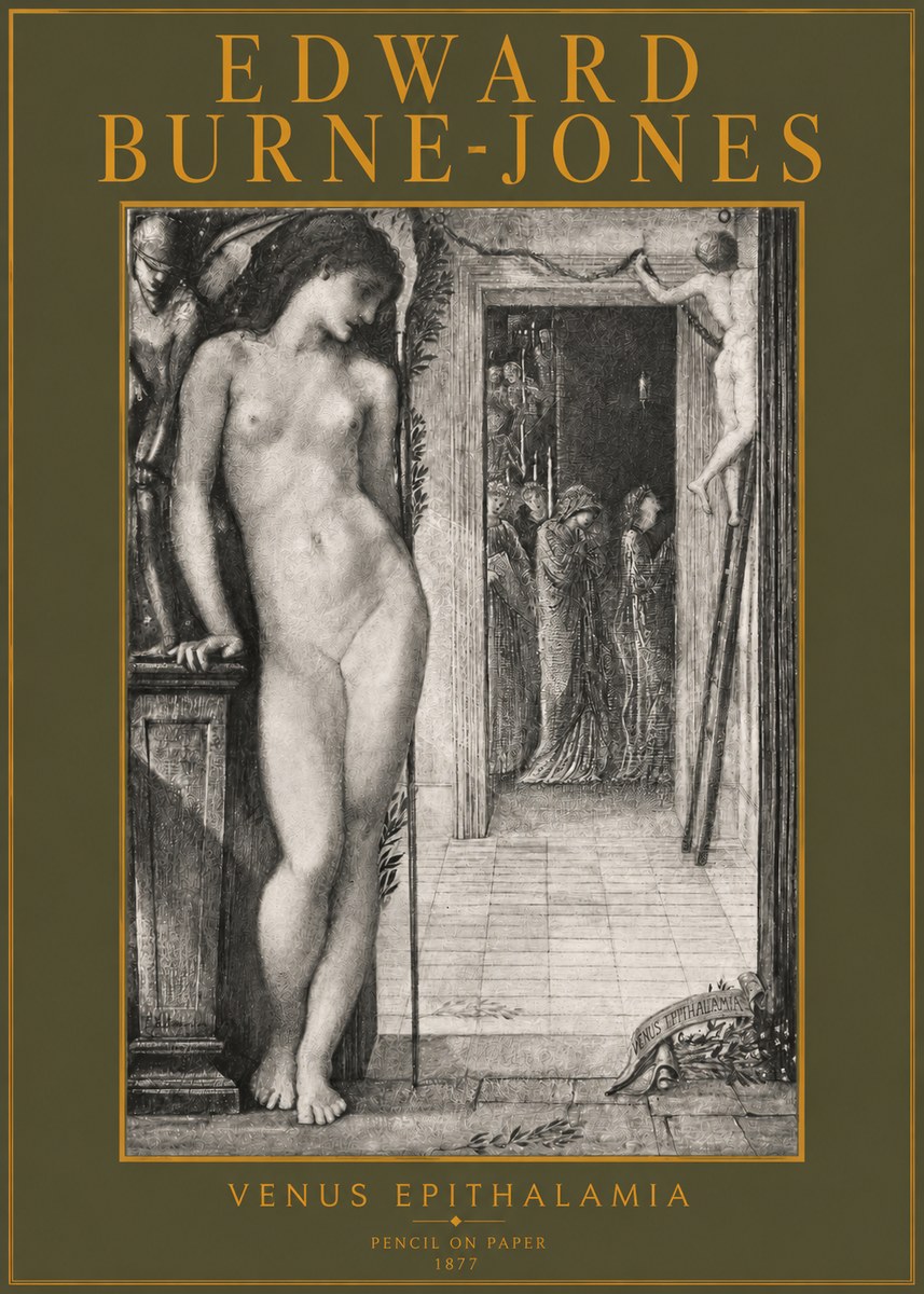 Edward Burne-Jones Venus Epithalamia No3 - Plakát