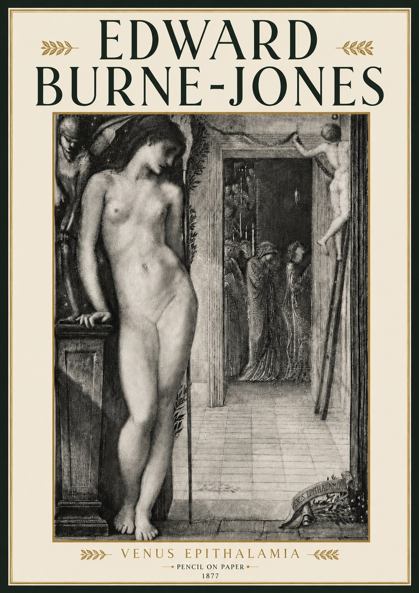 Edward Burne-Jones Venus Epithalamia No6 - Plakát