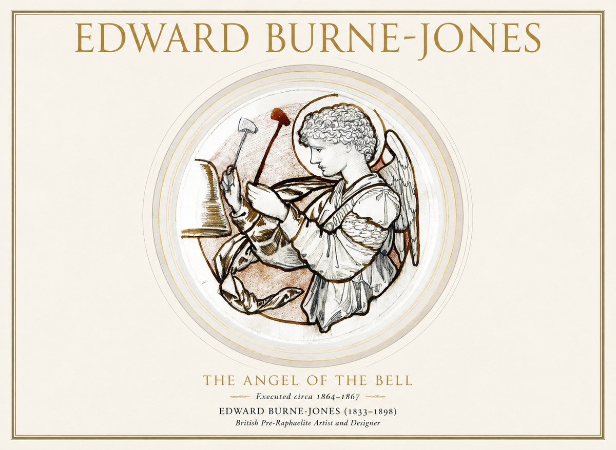 Edward Burne-Jones The Angel of the Bell No1 - Plakát