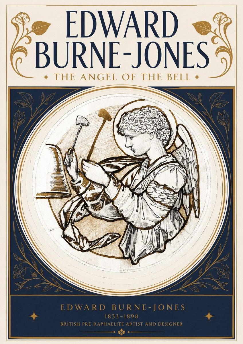 Edward Burne-Jones The Angel of the Bell No3 - Plakát