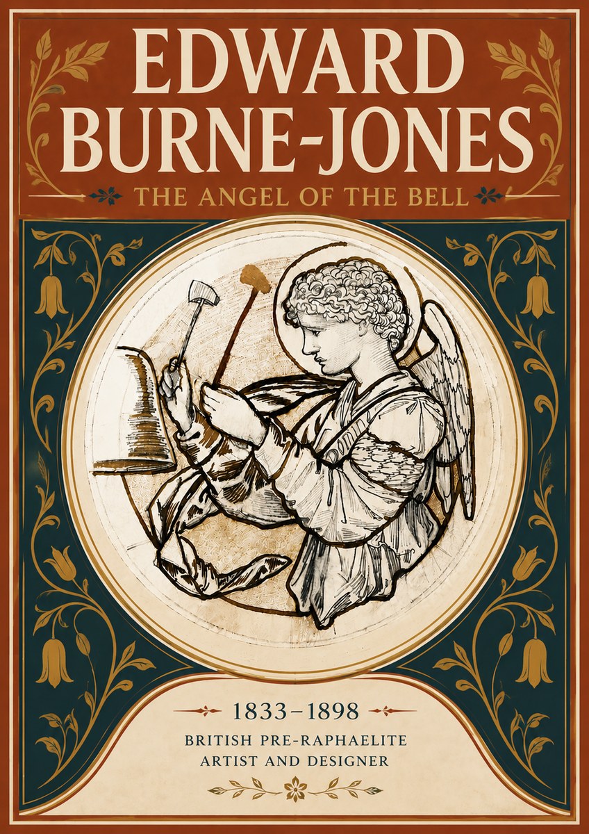 Edward Burne-Jones The Angel of the Bell No5 - Plakát