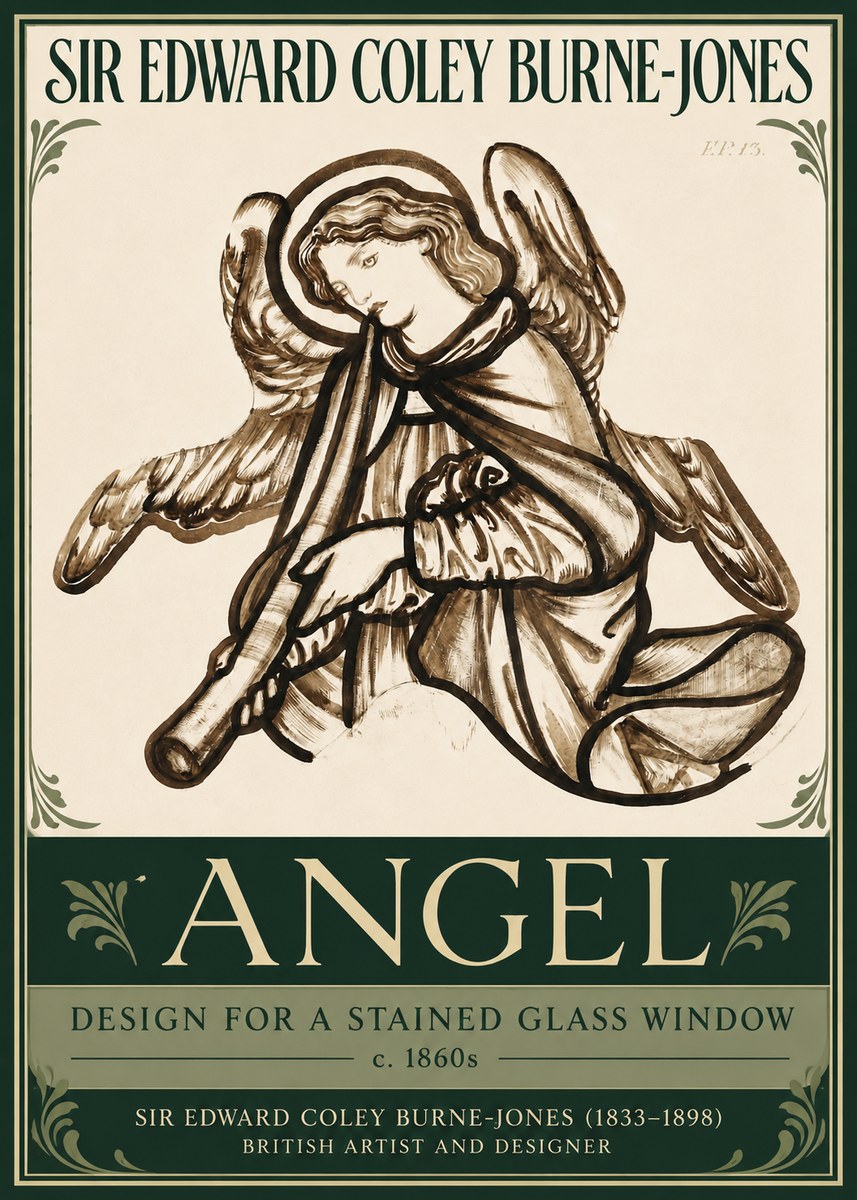 Edward Burne-Jones Angel No3 - Plakát