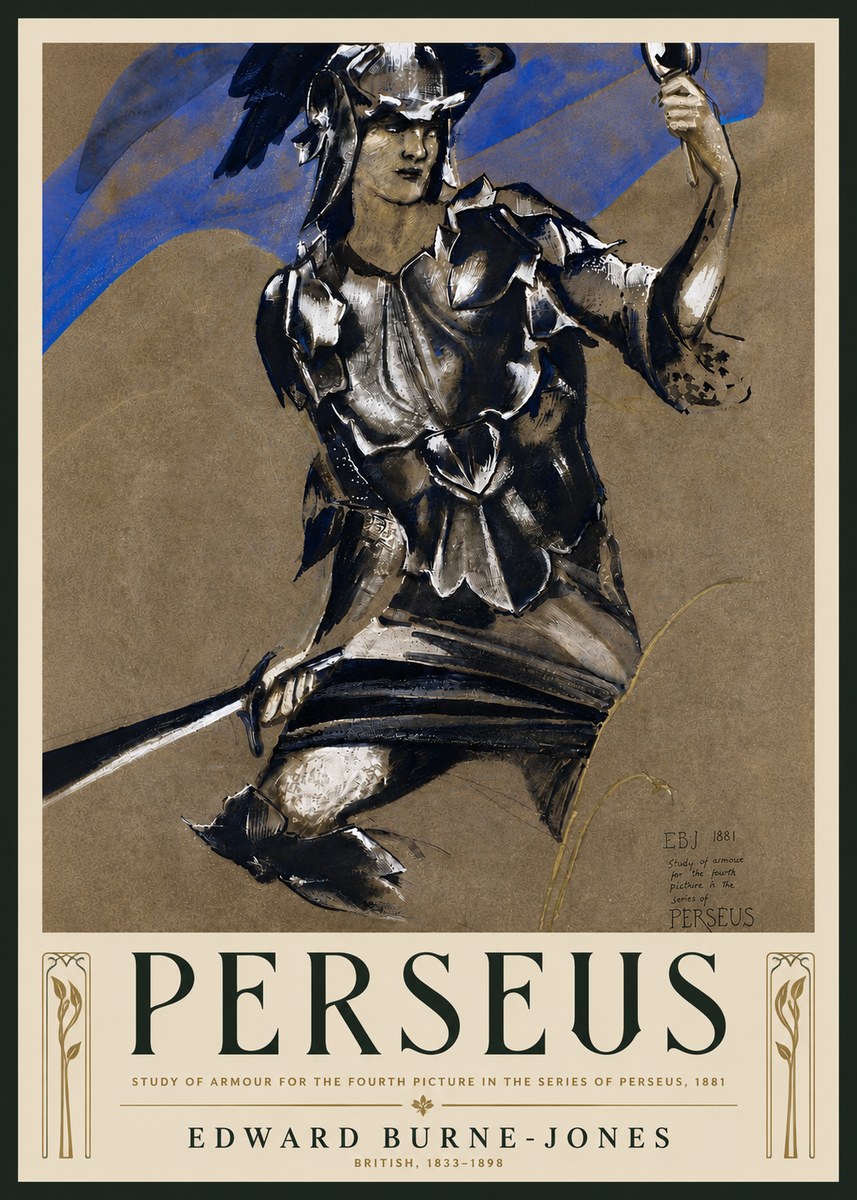 Edward Burne-Jones Perseus No5 - Plakát