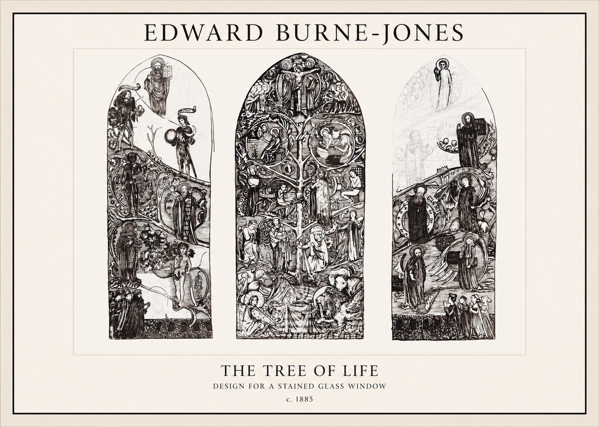 Edward Burne-Jones The Tree of Life No1 - Plakát
