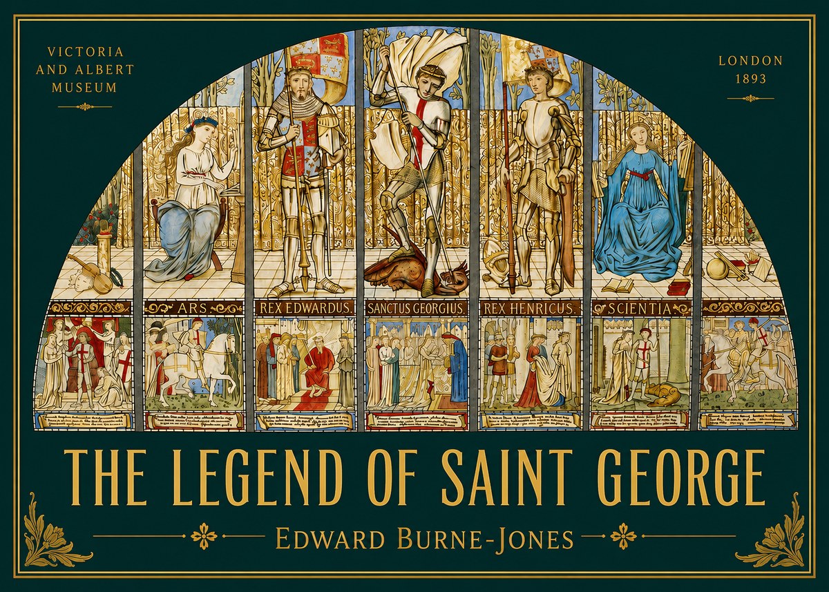 Edward Burne-Jones The Legend of Saint George No2 - Plakát
