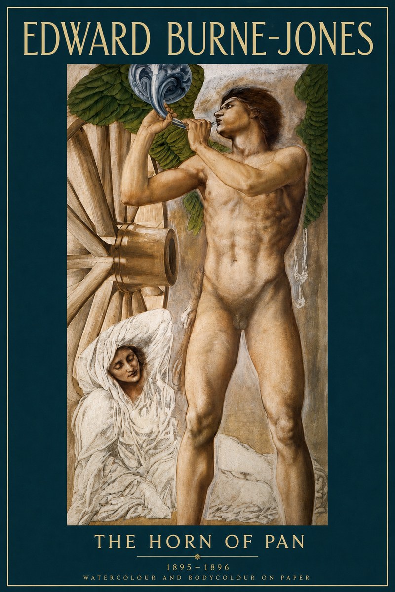 Edward Burne-Jones The Hour of the Soul No4 - Plakát
