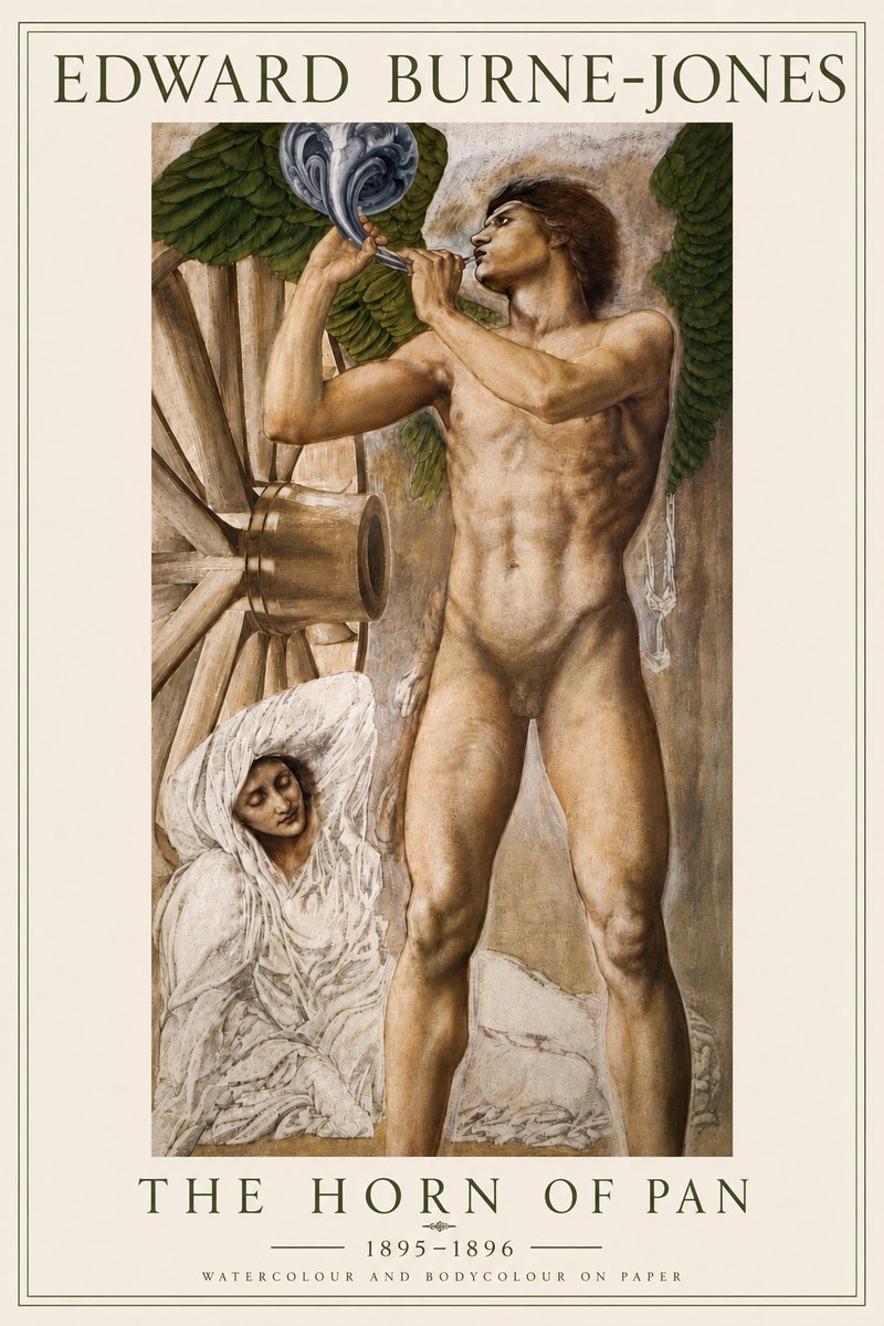 Edward Burne-Jones The Hour of the Soul No6 - Plakát