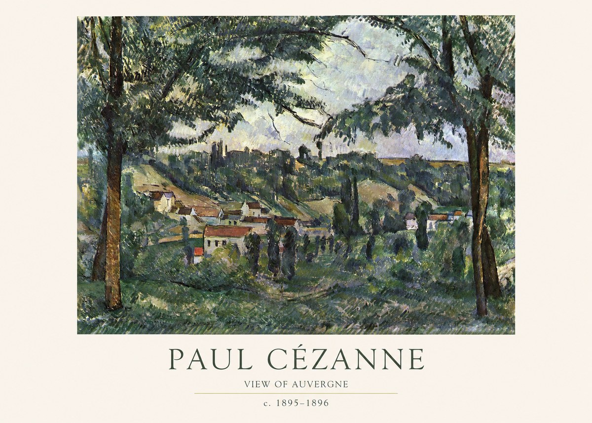 Paul Cézanne View of Auvergne No1 - Plakát