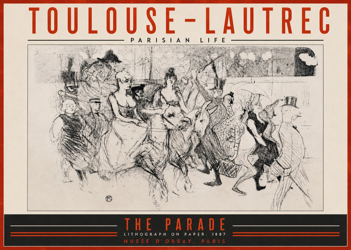 Toulouse-Lautrec The Parade No5 - Plakát