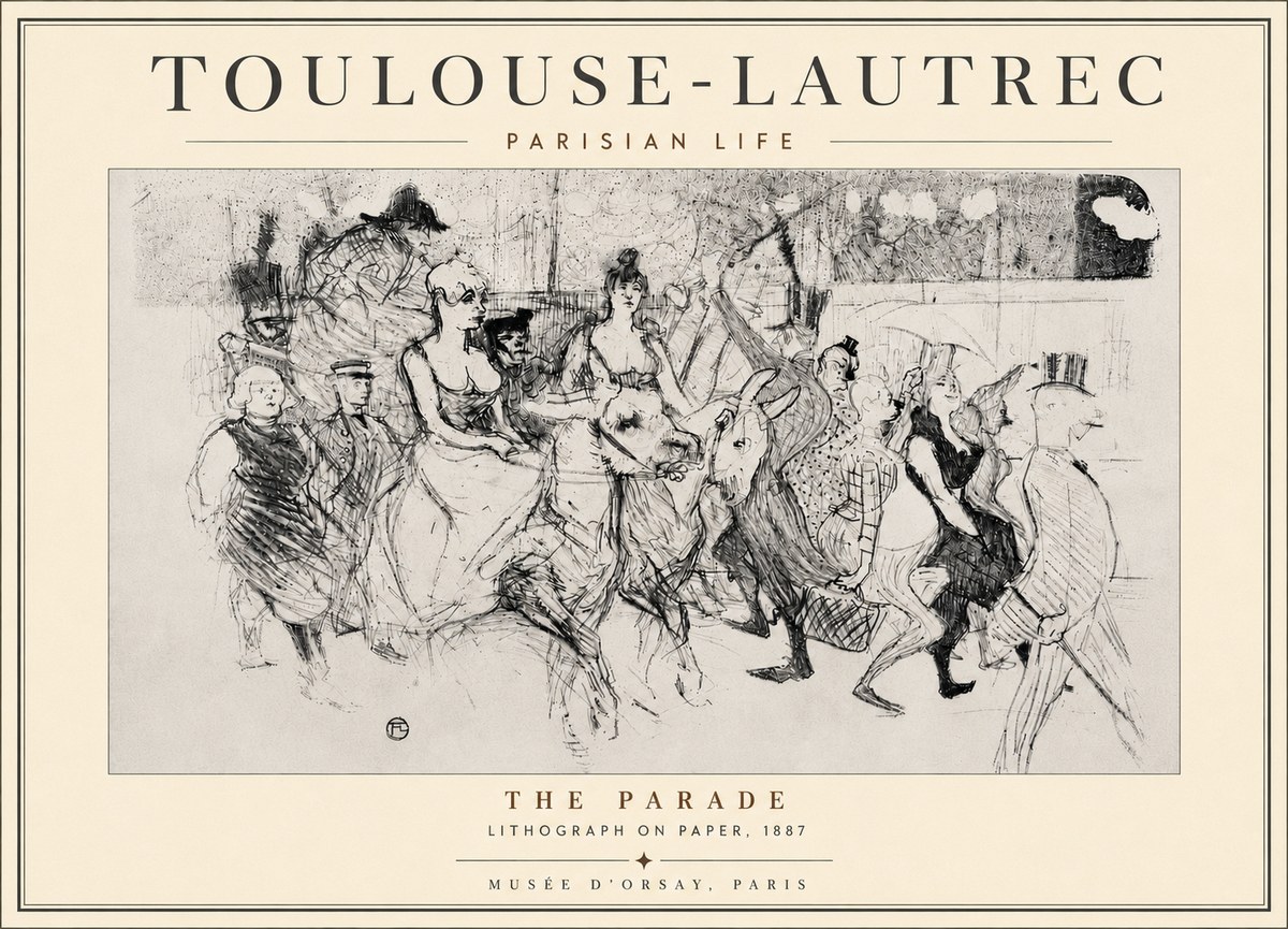 Toulouse-Lautrec The Parade No6 - Plakát