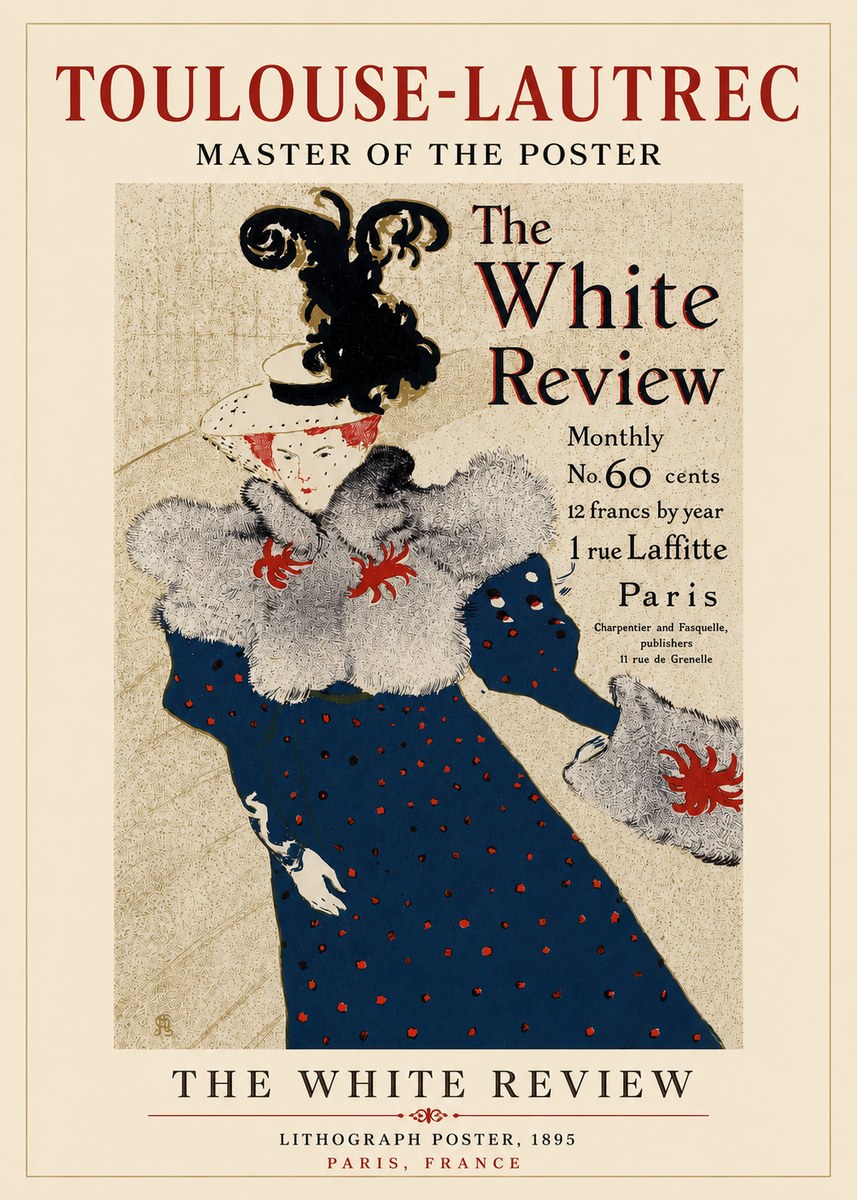 Toulouse-Lautrec The White Review No3 - Plakát