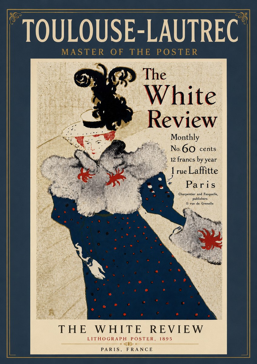Toulouse-Lautrec The White Review No5 - Plakát